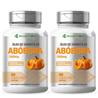 Imagem de  2Un Oleo de Semente de Abobora 1350Mg (Por Cápsula) + Vitamina E - 120Cáps Ecomev