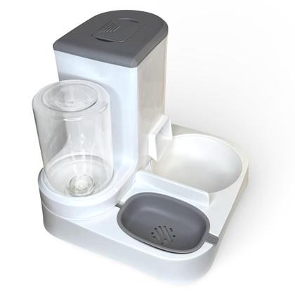 Imagem de 2Un. Pote Automático Duplo Porta Ração Alimento E Água Pets