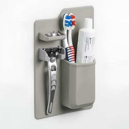 Imagem de 2Un Suporte Parede Box Organizador De Escova Dente Barbeador