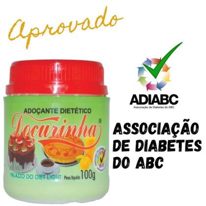 Imagem de 2x Adoçante Dietético Pó Vegano Sem Glúten E Lactose Doçurinha