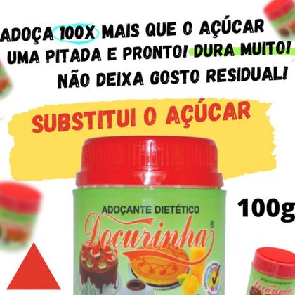 Imagem de 2x Adoçante Dietético Pó Vegano Sem Glúten E Lactose Doçurinha