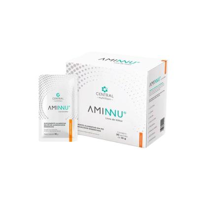 Imagem de 2x Aminnu Sem Xilitol-30 Sachês- Central Nutrition-Tangerina