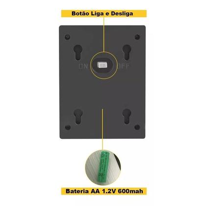 Imagem de 2x Arandela Solar Slim 2 Focos Luminaria Parede Externa Ip65