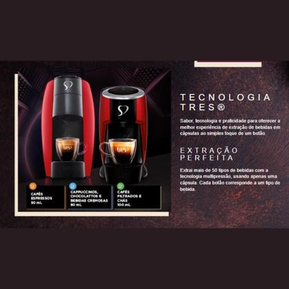 Imagem de 2x Cápsula de Café Tres 3 Corações Baileys Supremo Macchiato 10 Unidades