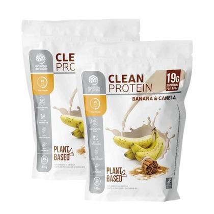 Imagem de 2x Clean Protein Alquimia Da Saúde Banana Canela 675g