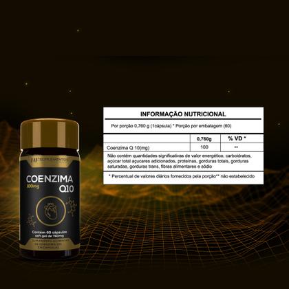 Imagem de 2x coenzima q10 100mg 60caps hf suplementos