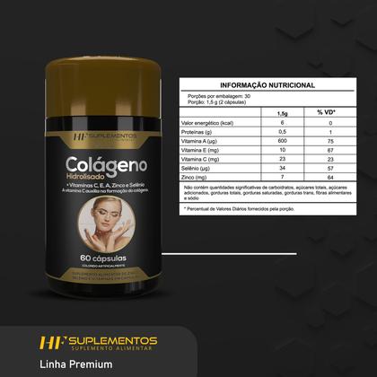 Imagem de 2x COLAGENO HIDROLISADO + VITAMINAS 60CAPS HF SUPLEMENTS