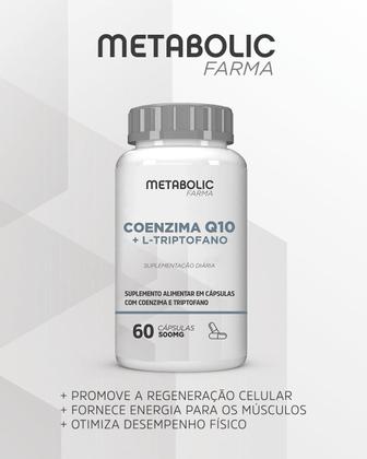 Imagem de 2x Coq10 500mg De Coenzima Q10 Pura 120cáps Metabolic Farma