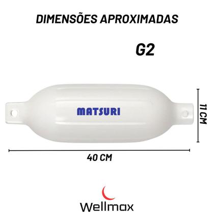 Imagem de 2x-defensa Nautica Inflável Barcos Lanchas Veleiro G2 40x11*