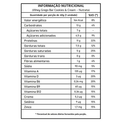 Imagem de 2x Grego Bar Cookies e Brigadeiro - Nutrata 12 un.