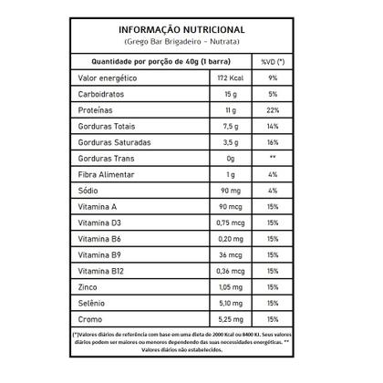 Imagem de 2x Grego Bar Cookies e Brigadeiro - Nutrata 12 un.