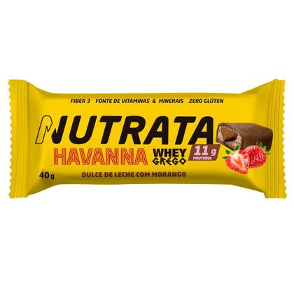 Imagem de 2x Grego Bar Havanna e Havanna com Morango - Nutrata 12 un.