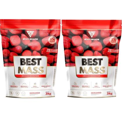 Imagem de 2x hipercalórico best mass 3kg - body shape