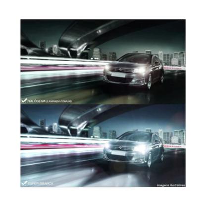 Imagem de 2x Lâmpada Automotiva H4 12v 60/55w P43t Super Branca Bright