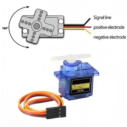 Imagem de 2x Micro Servo Motor 9g Sg90 1,6kg Arduino Rasp Node C