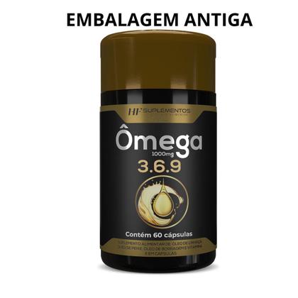 Imagem de 2x OMEGA 3 6 9 60CAPS PEIXE LINHAÇA BORRAGEM HF SUPLEMENTS