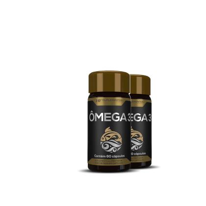 Imagem de 2X Omega 3 Oleo De Peixe Premium 60Caps Hf Suplementos