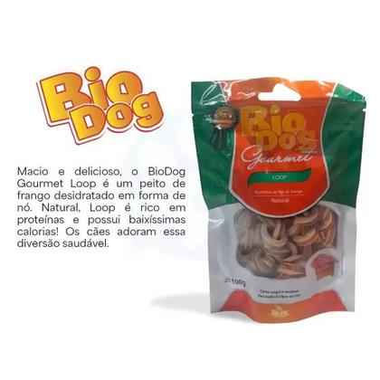 Imagem de 2x Petisco Bio Dog Gourmet Loop- para Cães- Frango-100g