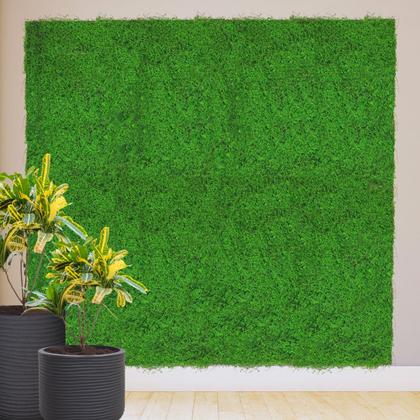 Imagem de 2x Placa Jardim Vertical Musgo (50x100) Verde SMO