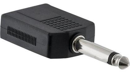 Imagem de 2x Plugues Adaptadores Mono 2 P10 Fêmea / P10 Macho Hayamax