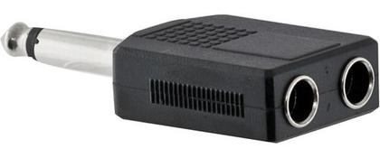 Imagem de 2x Plugues Adaptadores Mono 2 P10 Fêmea / P10 Macho Hayamax