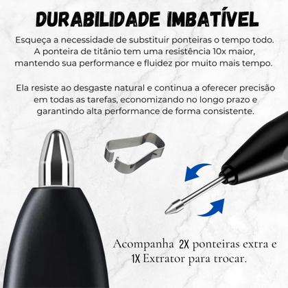 Imagem de 2X Ponta Titânio Com Extrator Para Galaxy Tab S6 Lite (P620)