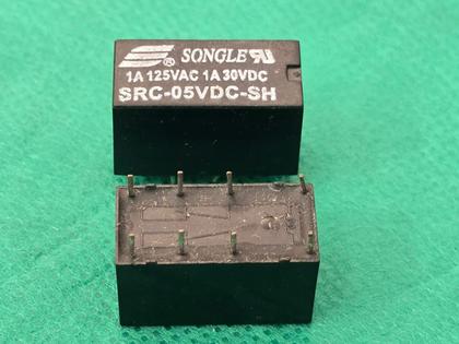 Imagem de 2x Rele 5v 1amp - Src-05vdc-Sh 2 Contatos 8 Terminais