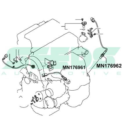 Imagem de 2x Sonda Lambda Pré Pós Grandis 2.4 MN176962 MN176961