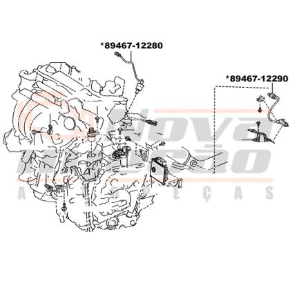Imagem de 2x Sonda Lambda Pré Pós Toyota Corolla Lexus UX200 UX250H