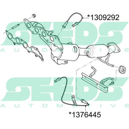 Imagem de 2x Sonda Lambda Pré Pós V50 S60 V60 XC60 30757556 30757555