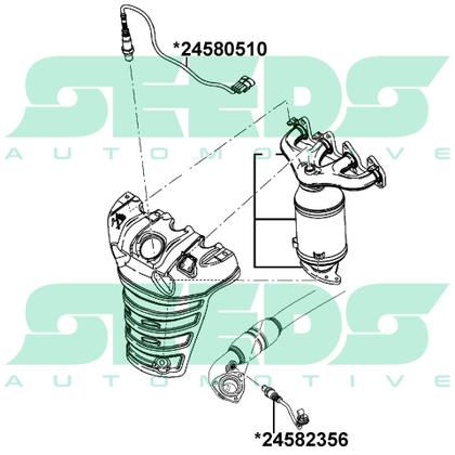 Imagem de 2x Sondas Lambda Pré/Pós Chevrolet Onix Prisma 1.0/1.4 Flex