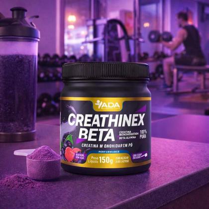 Imagem de 2x Suplemento Creathinex Beta 300g Creatina Sabor Guaraná Açaí Alanina Massa Muscular Pré Treino Pó