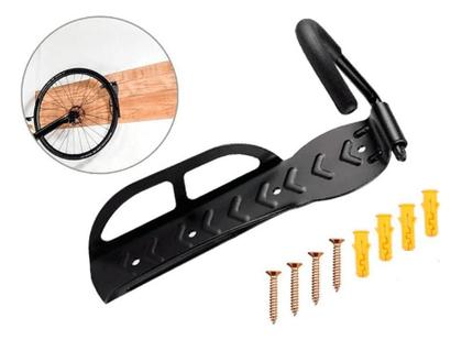 Imagem de 2x Suporte Parede Vertical Gancho Pendurar Bicicleta Pro Cor Preto