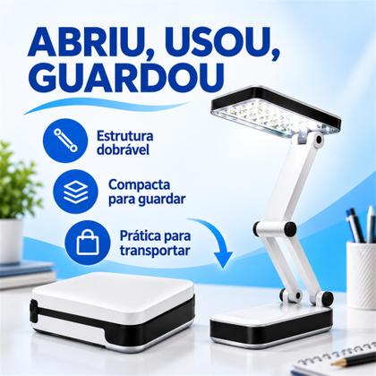 Imagem de 3 Abajur De Smd Led Dobrável Dp.led Light Dp-666 800mah