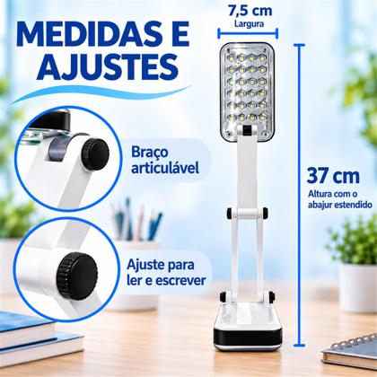 Imagem de 3 Abajur De Smd Led Dobrável Dp.led Light Dp-666 800mah