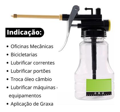Imagem de 3 Almotolia Bomba Manual Óleo Câmbio Lubrificação 300ml