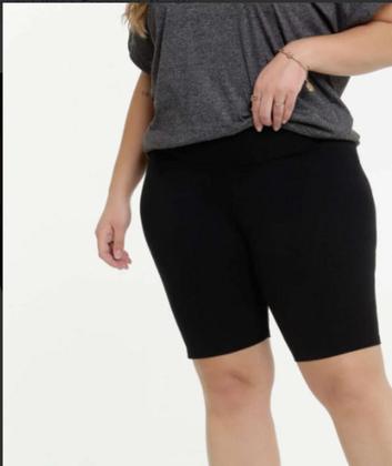 Imagem de 3 Bermudas Legging Plus Size Fitness Ciclista Short Feminino