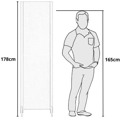 Imagem de 3 Biombo Reto Com Pes Folha Painel Mdf Cru Divisor Divisória Separador De Ambiente Vários Modelos