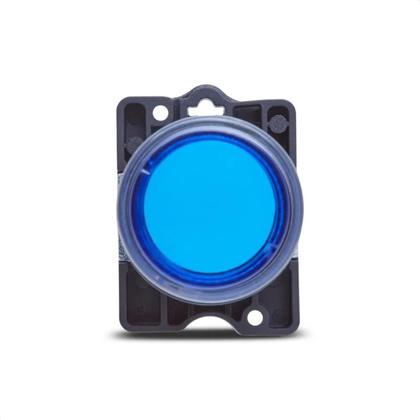 Imagem de 3 Botão Pulsador Luminoso Momentâneo Steck SLPRL4 Azul