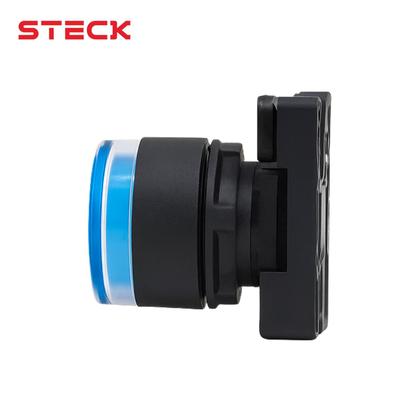 Imagem de 3 Botão Pulsador Luminoso Momentâneo Steck SLPRL4 Azul