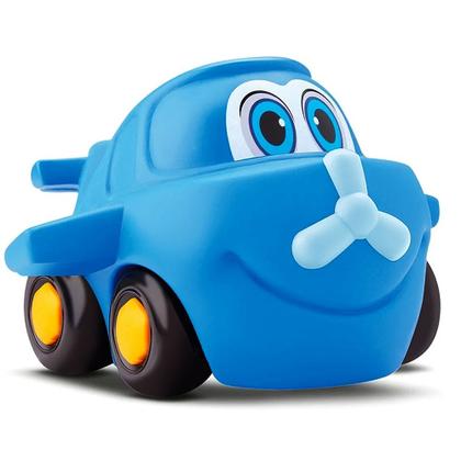 Imagem de 3 Brinquedo Infantil Avião Helicóptero Vinil Macio Bebê