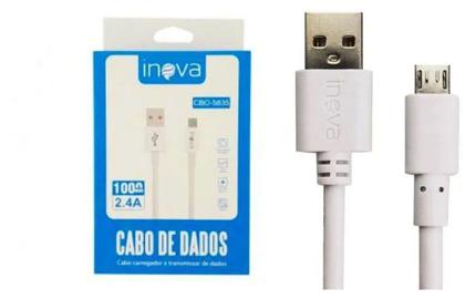 Imagem de 3 Cabos de Dados Inova V8 Micro Usb 1metro 2.4A