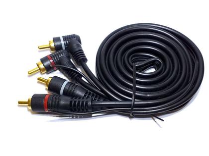 Imagem de 3 Cabos RCA 1,5 Metro mais 2 Y 2M1F Processador Crossover