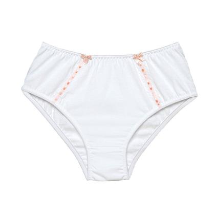 Imagem de 3 Calcinha Cintura Alta Luminate 2112 Renda Rosa Branco Marfim