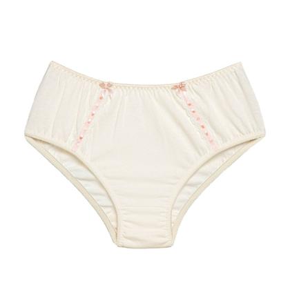 Imagem de 3 Calcinha Cintura Alta Luminate 2112 Renda Rosa Branco Marfim