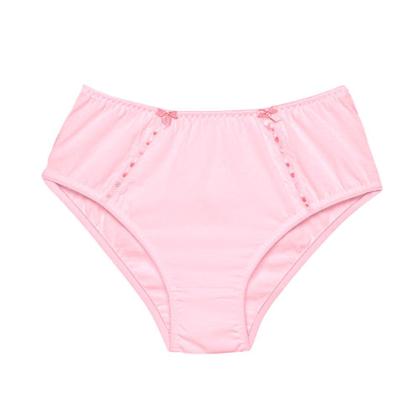 Imagem de 3 Calcinha Cintura Alta Luminate 2112 Renda Rosa Branco Marfim