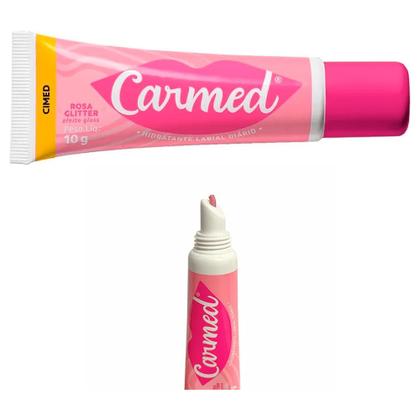 Imagem de 3 Carmed BFF Protetor Hidratante Labial Efeito Gloss Beijinho FPS30 Rosa Glitter 10g Cimed