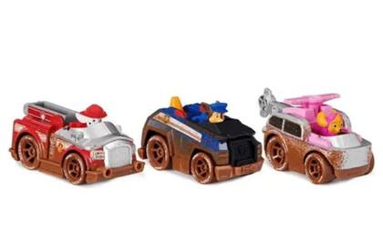Imagem de 3 Carrinhos Patrulha Canina - Off Road Mud - Metal  -Sunny