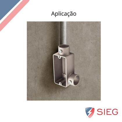 Imagem de 3 Condulete 3/4 Lr Alumínio S/rosca S/placa Sieg