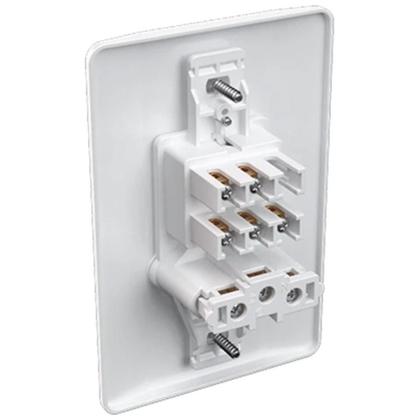 Imagem de 3 Conjunto Interruptor 2 Simples 1 Tomada 10A Mec-Tronic